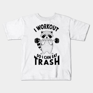 Raccoon eat trash Kids T-Shirt